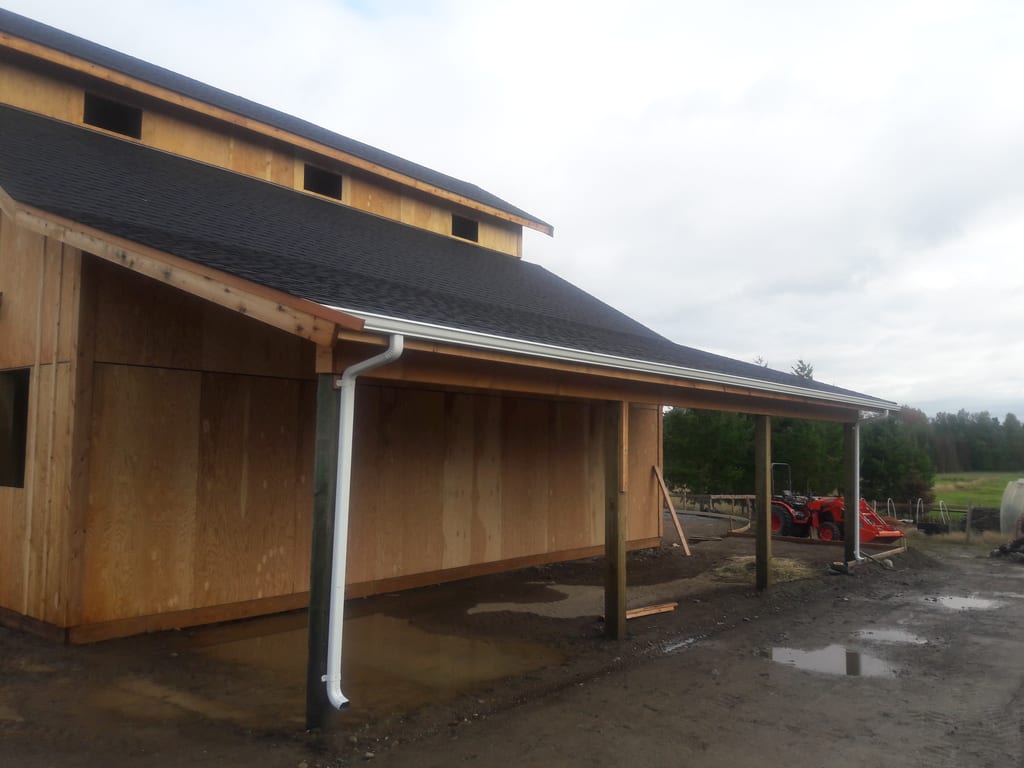 Seamless gutter project by Seamless Gutters 4 Less.