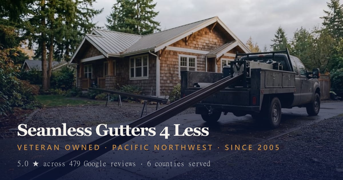 Seamless Gutters 4 Less - Seamless Gutter Contractor in Tacoma